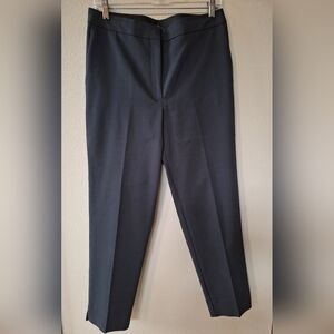 Eileen Fisher Womens Casual Ankle Zip/Button Trouser Pants. Black/Gray Size 8